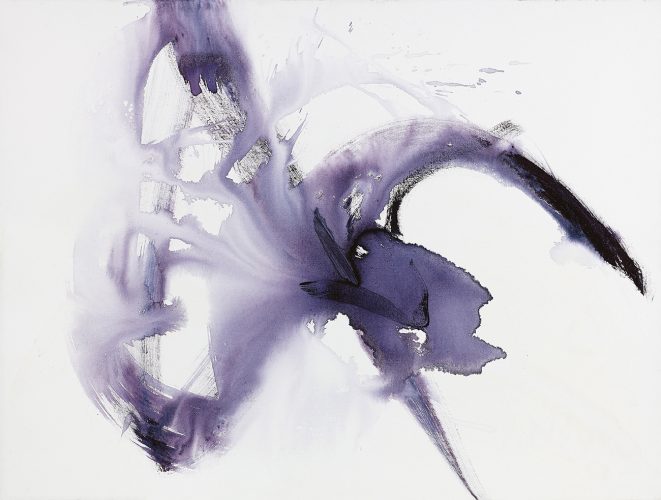 Purple movement, acrylic on canvas, 90x120cm. 2019