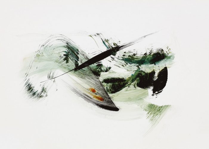 Untitled, acrylic on paper,50x70 cm. 2020