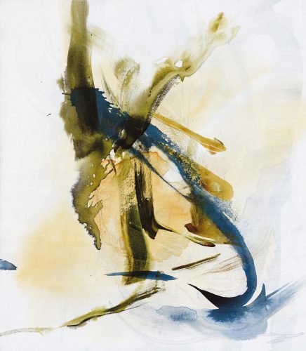 dorith Teichman, meeting point, 80x90 cm., acrylic on canvas