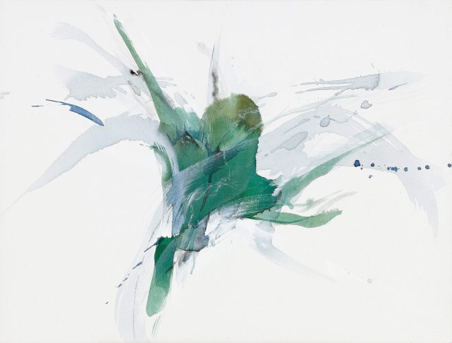 green flower 63x83cm. 2016
