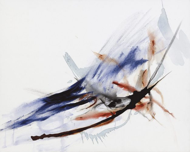 דורית טייכמן, תגובת שרשרת,2016, אקריליק על קנווס, 100x80 cm.